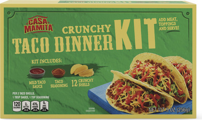 Casa Mamita Crunchy or Soft Taco Dinner Kit