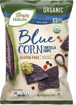 Simply Nature Organic Blue Corn or Multigrain Tortilla Chips