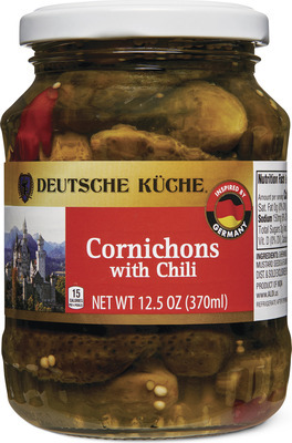 Deutsche Küche Garlic or Chili Cornichons
