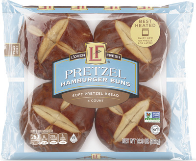 L'oven Fresh Pretzel Hamburger Buns
