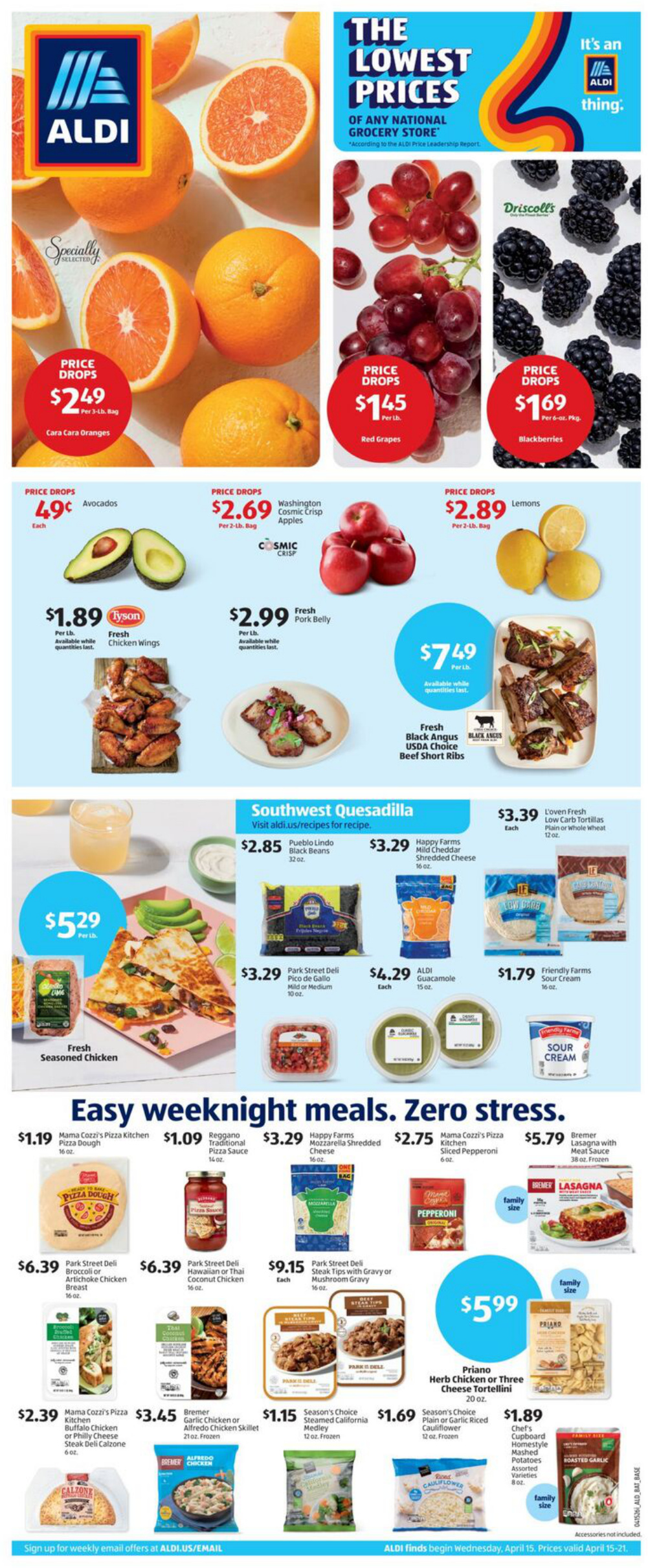 Weekly Ad Flyer (4/15 to 4/21) Page 1