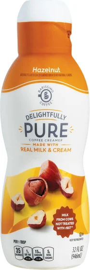Barissimo Delightfully Pure Hazelnut Coffee Creamer
