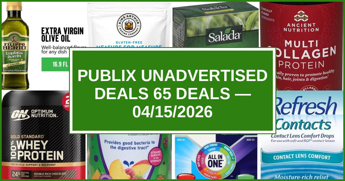 Publix Unadvertised Deals