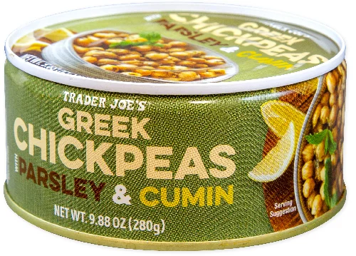 Trader Joe's Greek Chickpeas with Cumin and Parsley