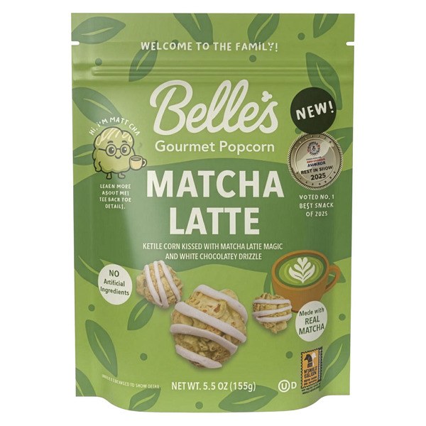 Belle’s Gourmet Matcha Latte Popcorn