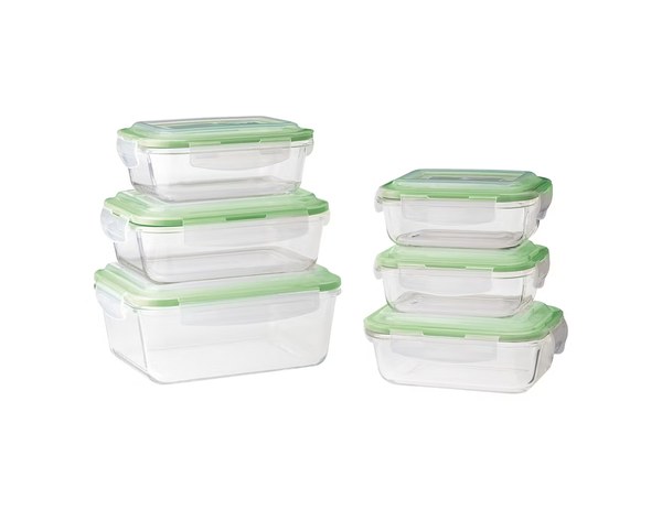 Crofton Round or Rectangle Containers with Lids: $14.99