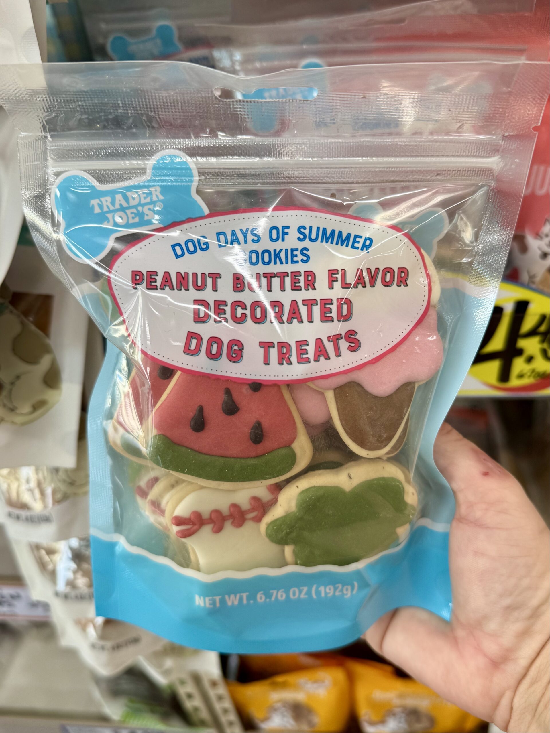 Dog Days of Summer Peanut Butter Flavored Decorated Dog Treats - in store