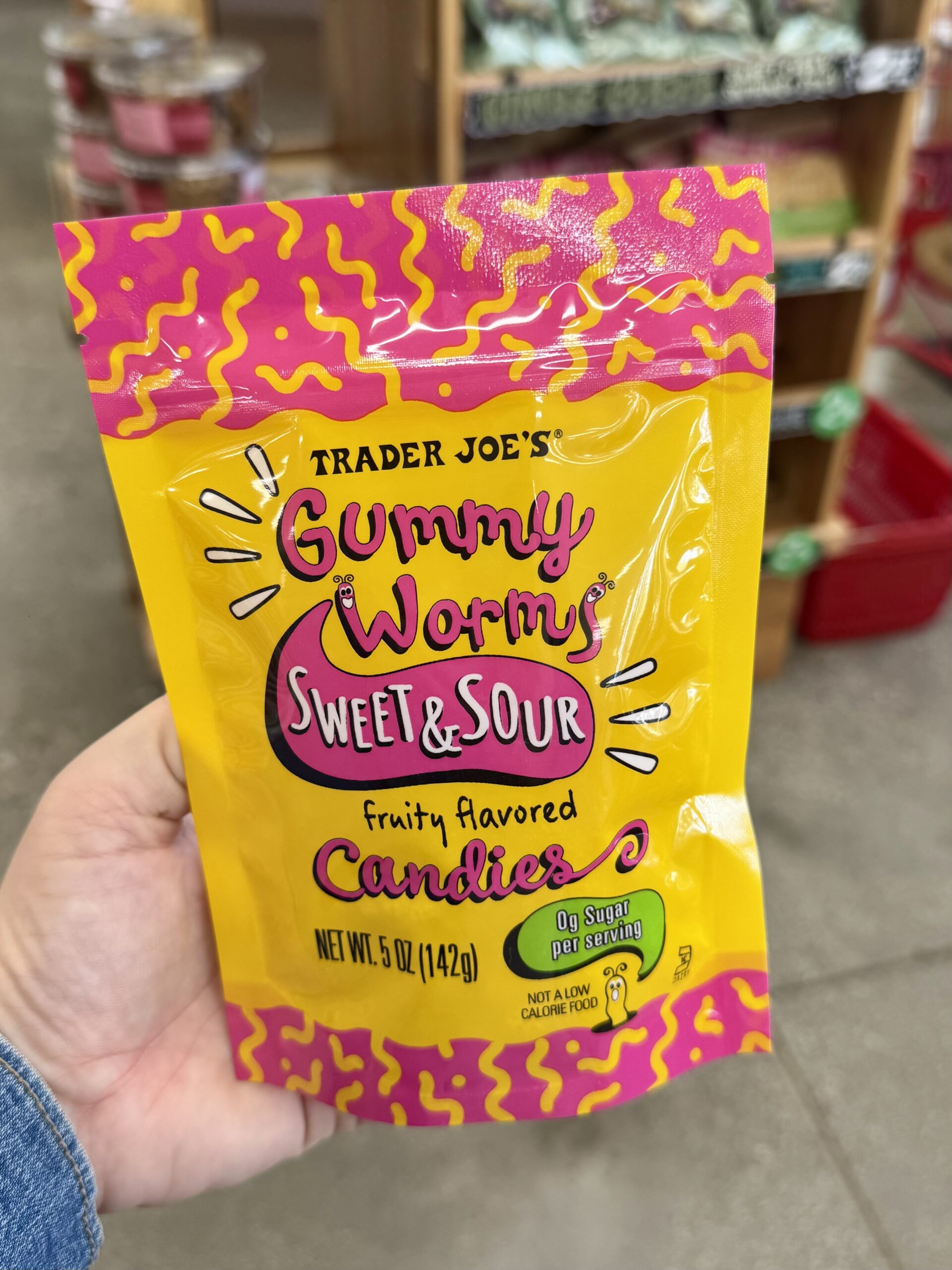 Sweet & Sour Gummy Worms Candies - in store