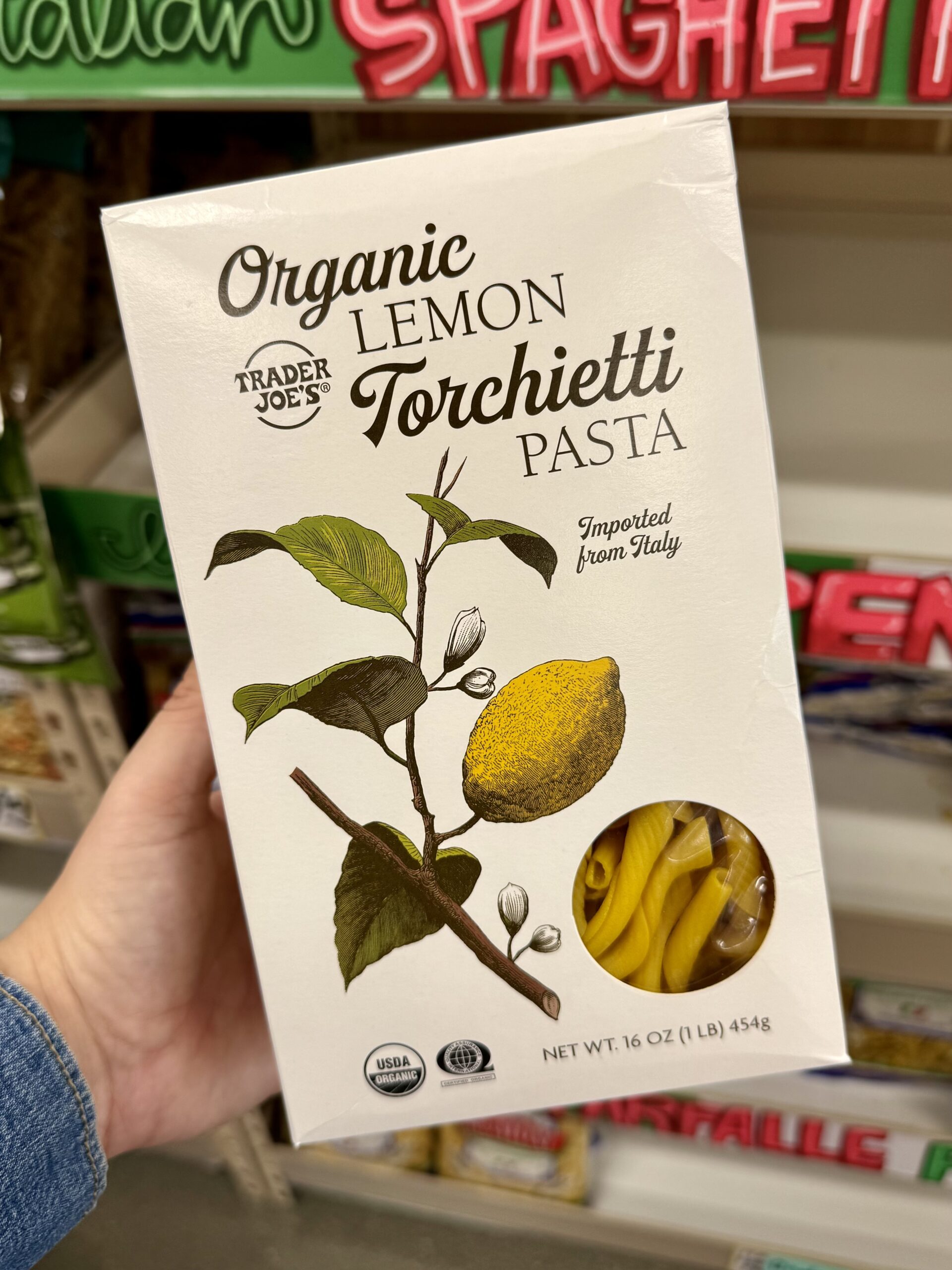 Organic LEMON Torchietti PASTA - in store