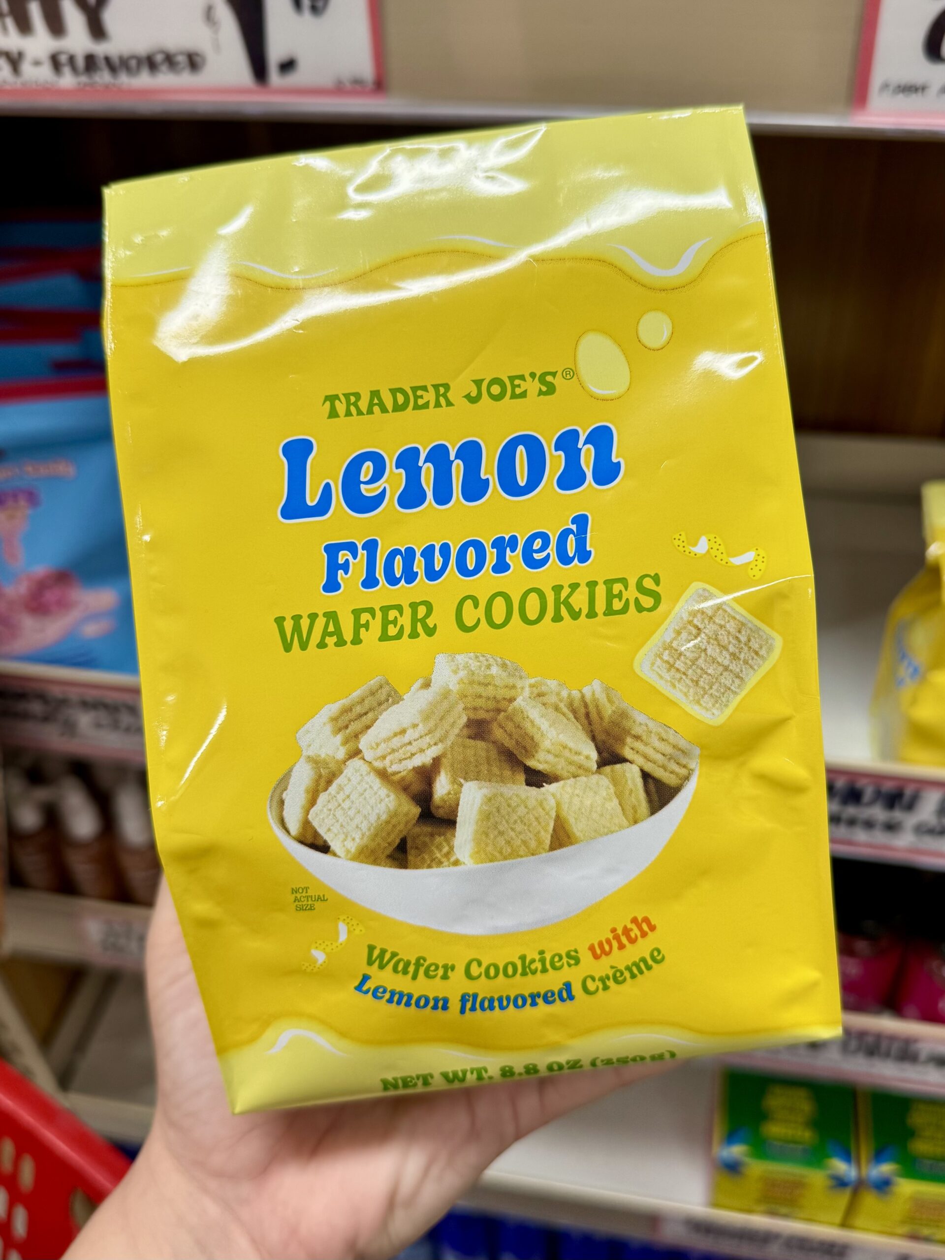 Lemon Flavored WAFER COOKIES - in store