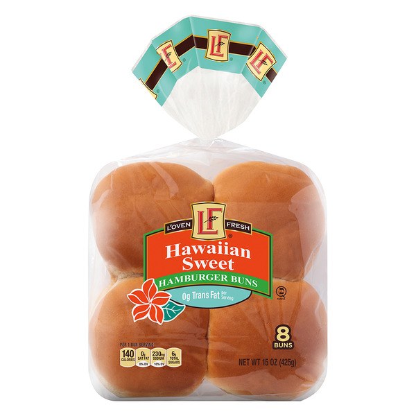 L'Oven Fresh Hawaiian Sweet Hamburger Buns ($2.49 for 8, Available May 20)