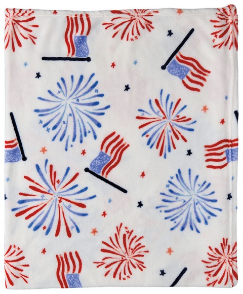 KIRKTON HOUSE 50in x 60in Plush Throw - Fireworks