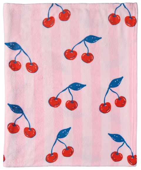KIRKTON HOUSE 50in x 60in Plush Throw - Cherries