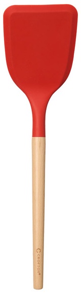 Crofton Beechwood & Silicone Utensil - Turner, Red