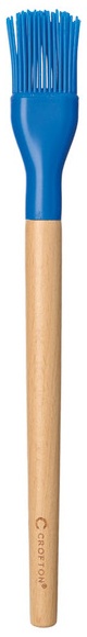 Crofton Beechwood & Silicone Utensil - Brush, Blue