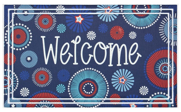 KIRKTON HOUSE 18 x 30 Deluxe Summer Mat - Welcome Medallions