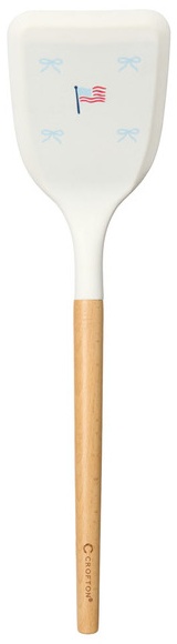 Crofton Beechwood & Silicone Utensil - Turner, Americana Print