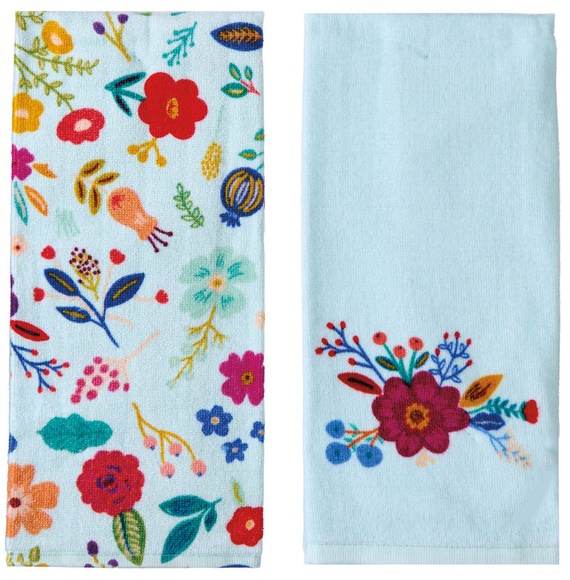 Crofton - Flowers 2Pk Kitchen Towel Set