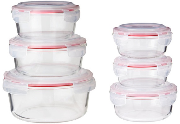 Crofton Round Container - Red