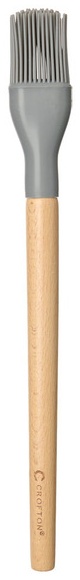 Crofton Beechwood & Silicone Utensil - Brush, Gray