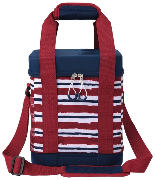 LS LIVE IN STYLE Flip Top Cooler - Red Stripe