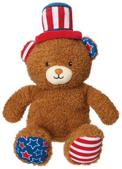 Heart to Tail Patriotic Dog Toy - Plush Bear