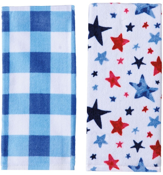 Crofton - Stars & Gingham 2Pk Kitchen Towel Set