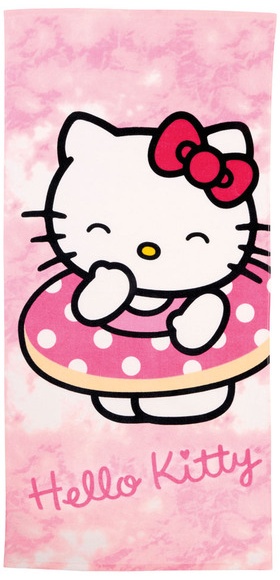 Licensed Kids Character Beach Towel - Hello Kitty