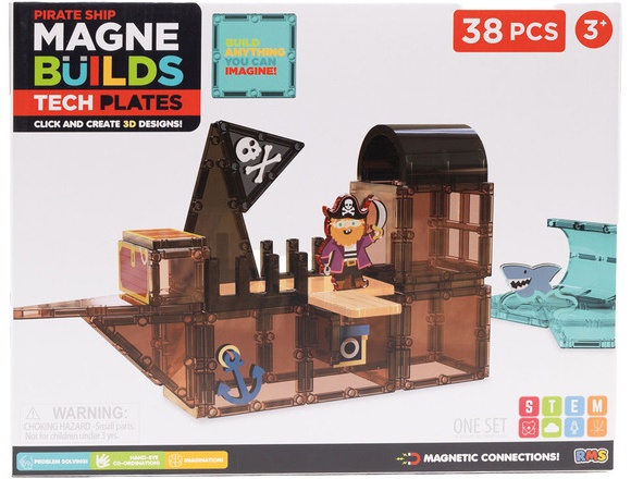 Magne Builds Magnetic Tiles Mix - Pirate