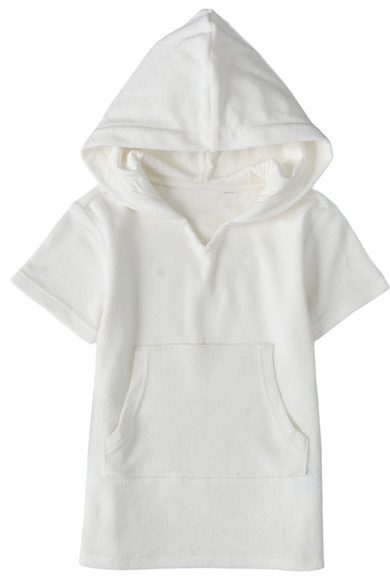 Lily & Dan/ L&D Childrens Swim Cover Up - White XS