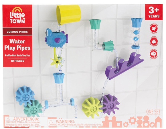 Little Town Water Play Pipes - Puffer Fish