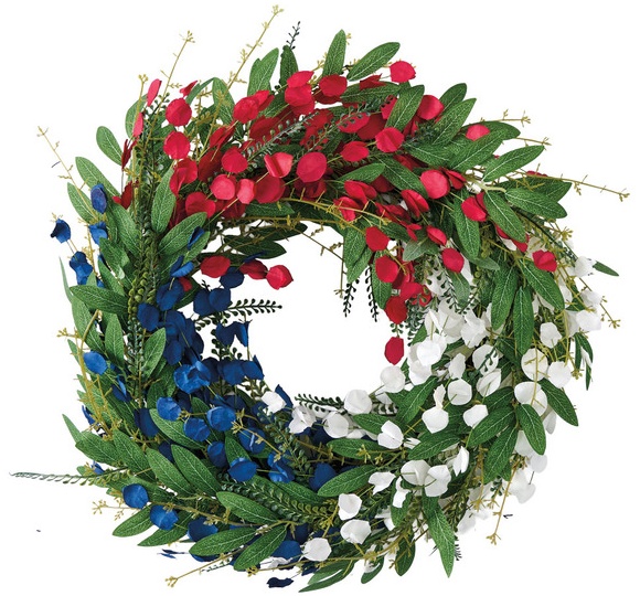 KIRKTON HOUSE Americana Wreath - Red/White Blue