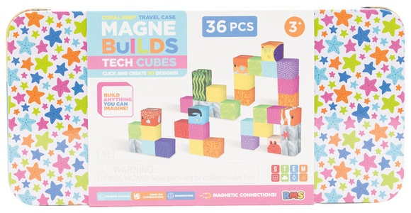 Magne Builds Travel - Magnetic Tiles 36pc- Coral Reef