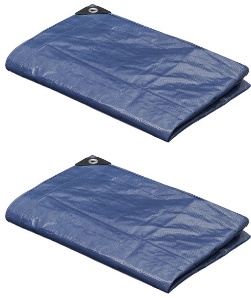 Adventuridge 6' x 8' Medium Duty Tarp 2 pack - Blue
