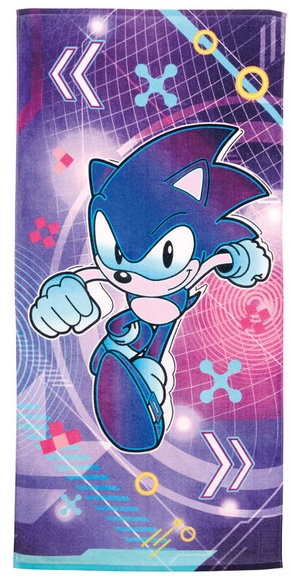 Licensed Kids Character Beach Towel - Sonic