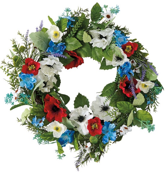 KIRKTON HOUSE Americana Wreath - Faux Astilbe