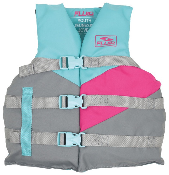 Fluid Youth Life Vest - Teal/Grey