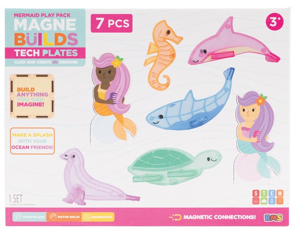 Magne Builds Magnetic Character Set 7pc- - Mermaids