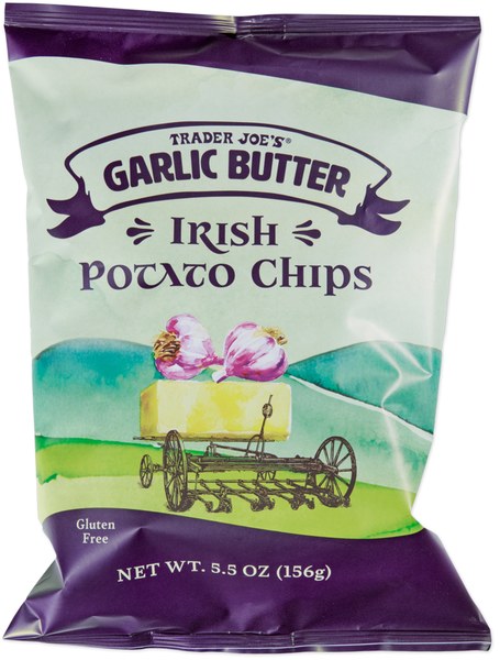 Garlic Butter Irish Potato Chips — Price: ~$2.99 for 5.5 oz