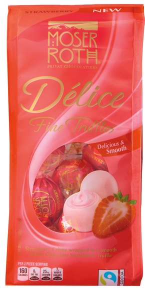 Moser Roth Moser Roth Delice Truffles - Strawberry