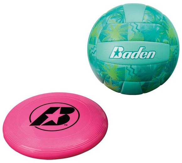 Teal Volleyball/Pink Disc
