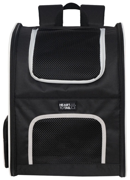 Heart to Tail Pet Backpack with Lounge - Black
