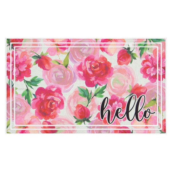 KIRKTON HOUSE Hello Floral Deluxe Summer Mat, 18" X 30" — $6.99