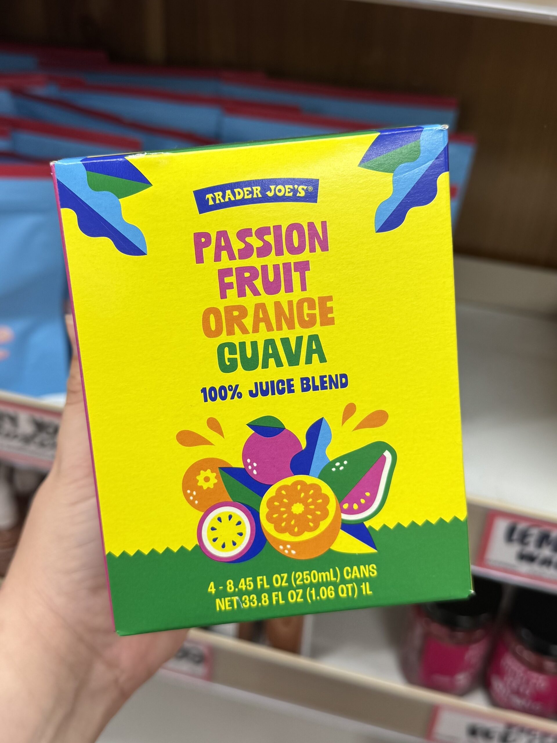 Trader Joe's Passion Fruit Orange Guava 100% Juice Blend - in store