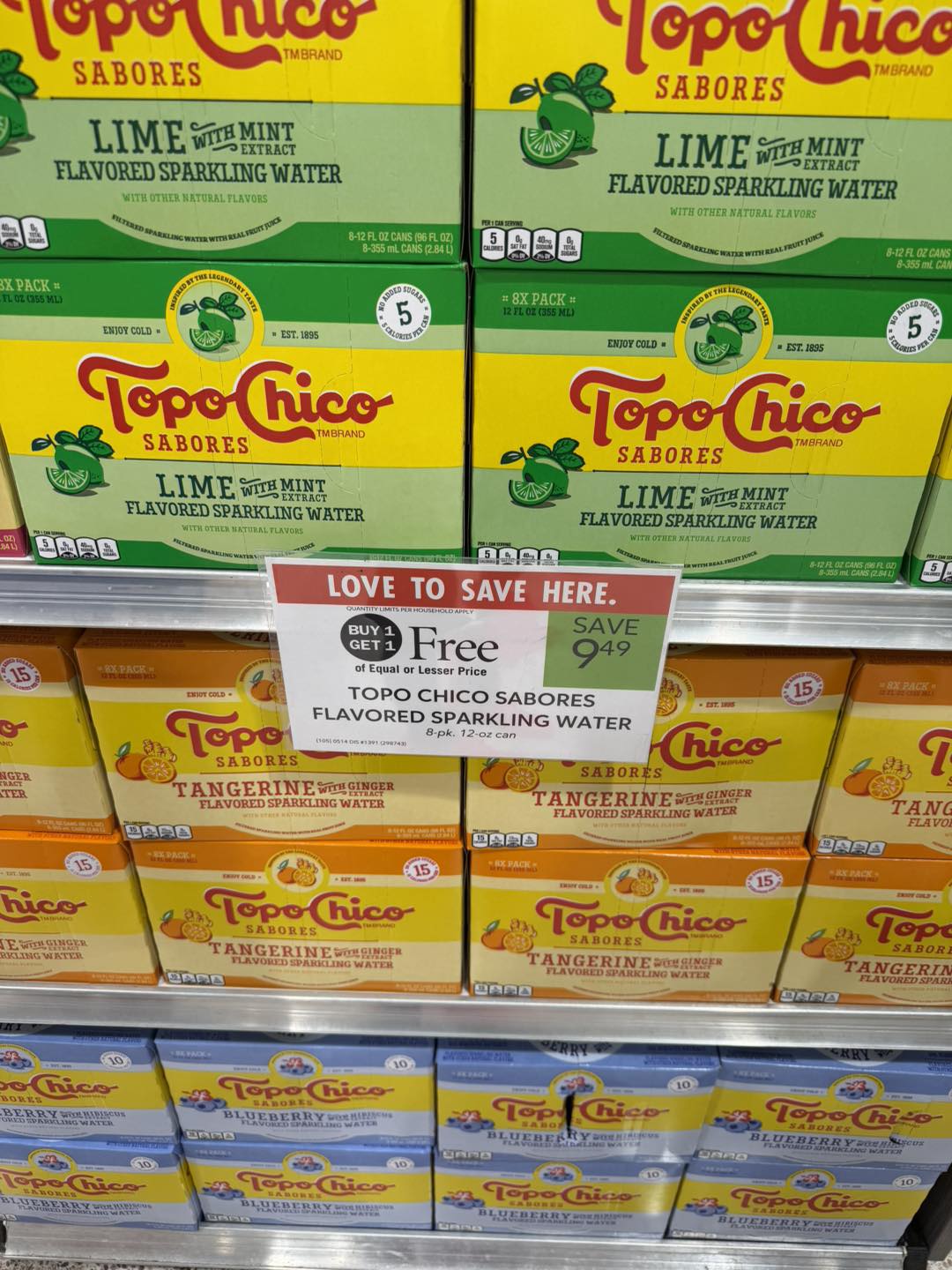 Topo Chico Sabores Flavored Sparkling Water
