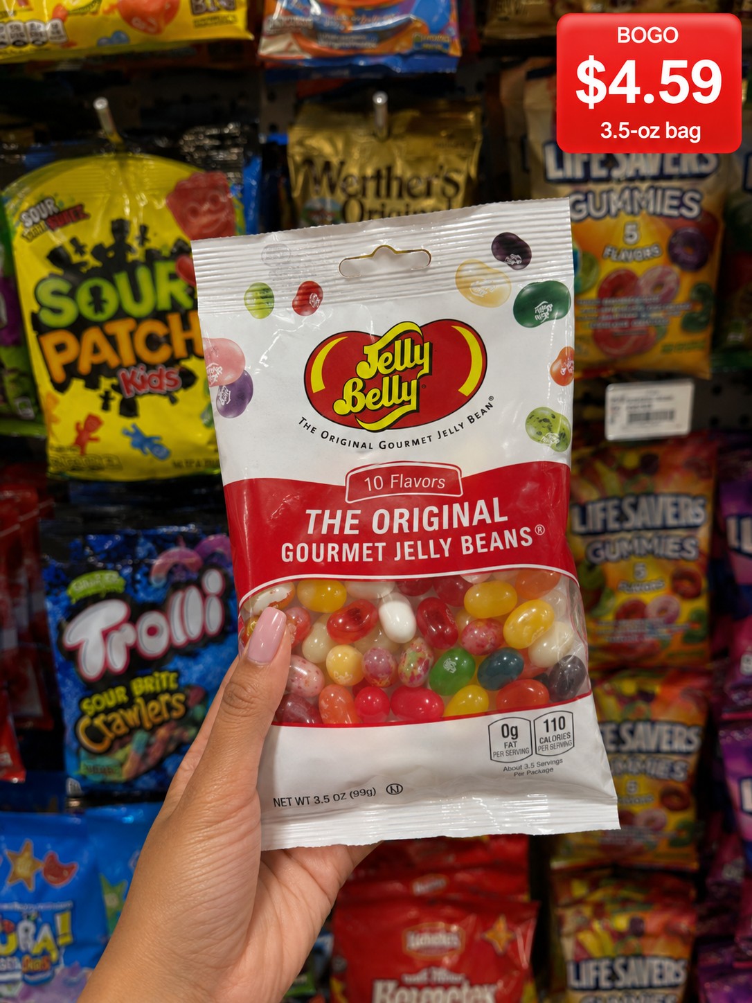 Jelly Belly Gourmet Jelly Beans The Original, 10 Flavors, 3.5-oz bag