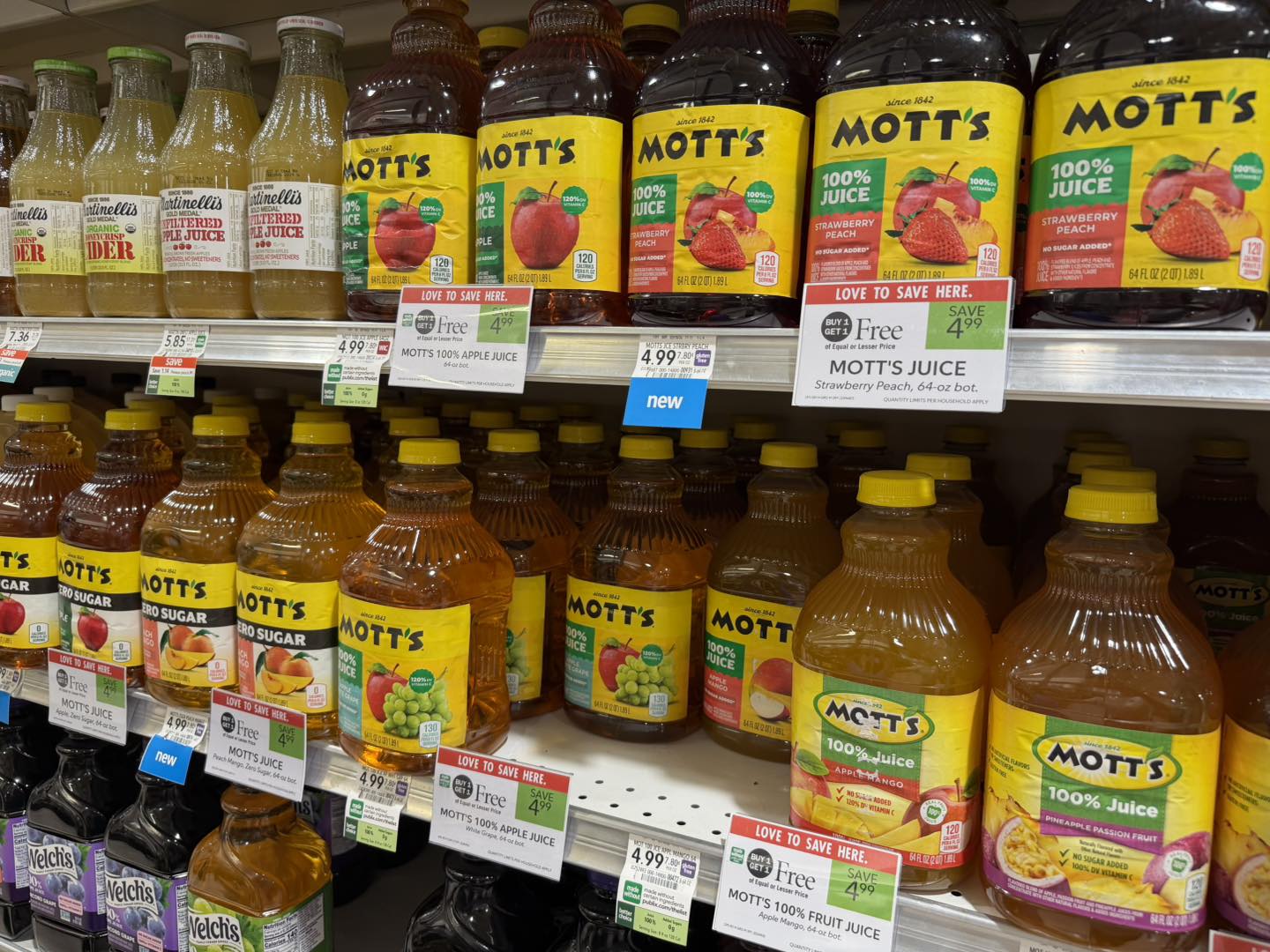 MOTT'S 100% JUICE STRAWBERRY PEACH