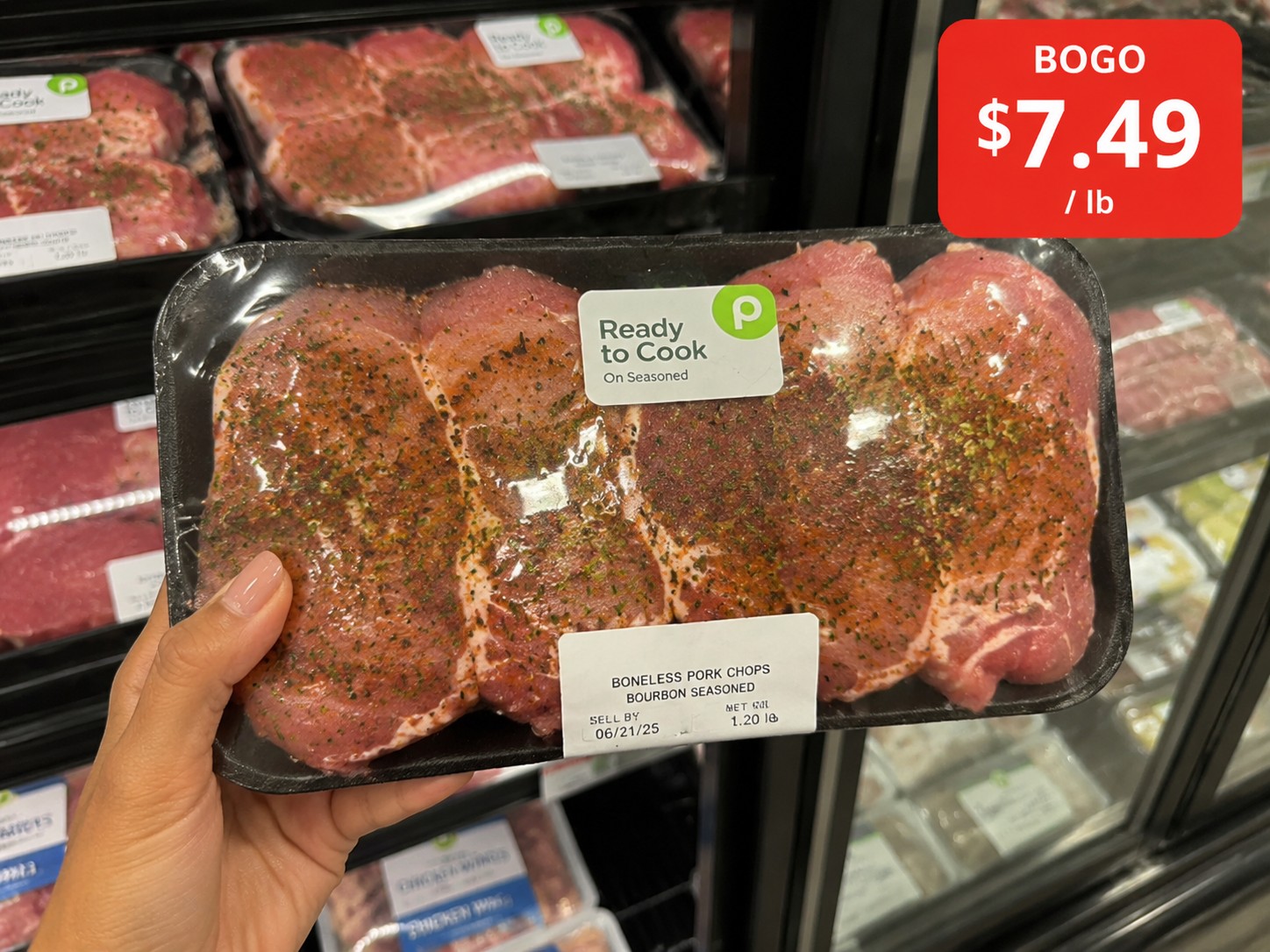 PUBLIX BONELESS PORK CHOPS Bourbon-Seasoned