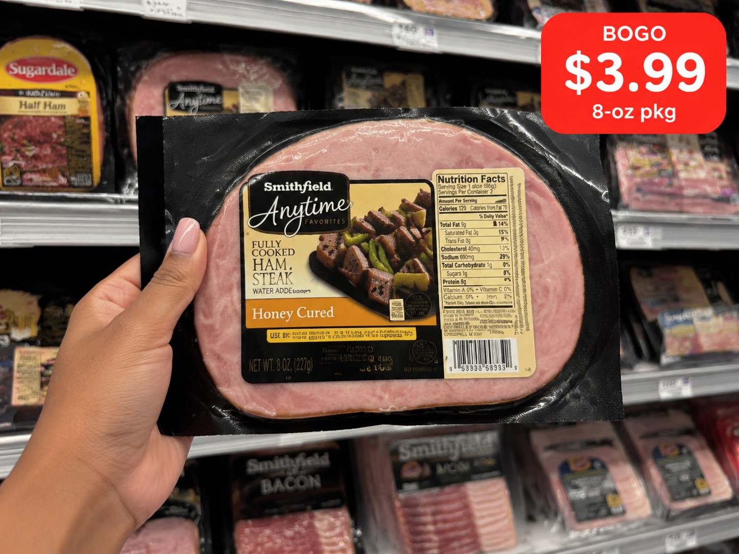 SMITHFIELD ANYTIME FAVORITES HAM STEAK