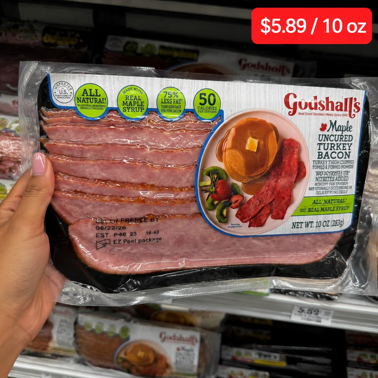 Godshall's Maple UNCURED TURKEY BACON